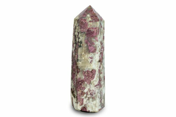 Polished Rubellite (Tourmaline) & Quartz Tower - Madagascar #245478